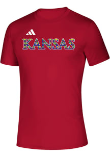 Adidas Kansas Jayhawks Red Autism Awareness Creator Short Sleeve T Shirt