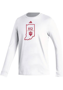 Adidas Indiana Hoosiers White Area Code Fresh Long Sleeve T Shirt