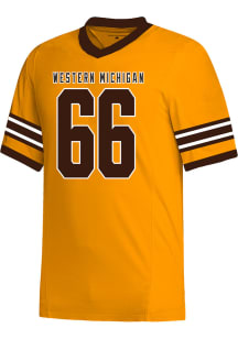 Mens Western Michigan Broncos Gold Adidas Replica Football Jersey