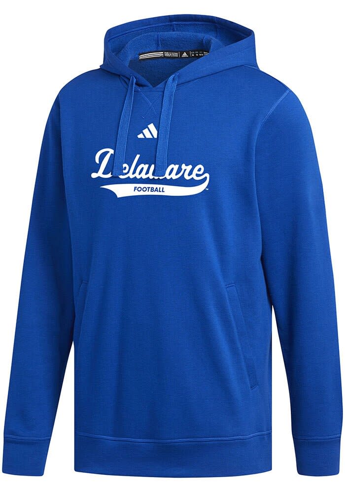 Adidas Delaware Fightin' Blue Hens Mens ROYAL Football Wordmark