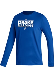 Adidas Drake Bulldogs Blue Dassler Fresh LS Long Sleeve T Shirt