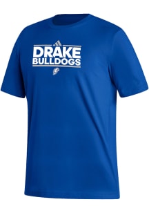Adidas Drake Bulldogs Blue Dassler Fresh SS Short Sleeve T Shirt