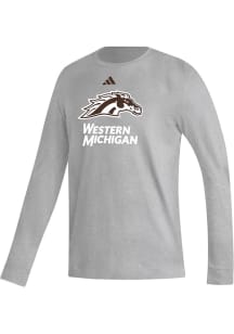 Mens Western Michigan Broncos Grey Adidas Fresh Tee