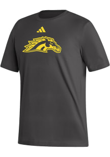 Western Michigan Broncos Charcoal Adidas Fresh Design Short Sleeve T Shirt