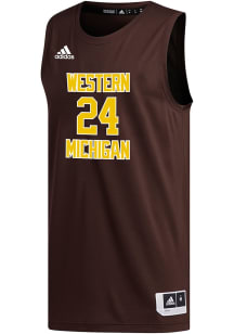 Mens Western Michigan Broncos Brown Adidas Replica Design Basketball Jersey