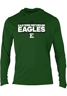 Adidas Eastern Michigan Eagles Mens Green 0 Primary Logo Hood