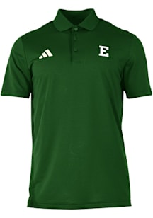 Adidas Eastern Michigan Eagles Mens Green 0 Ottoman Short Sleeve Polo