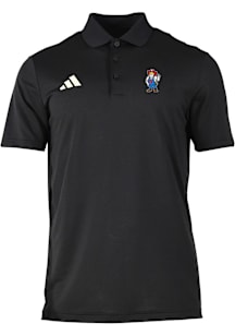 Adidas Nebraska Cornhuskers Mens Black 0 Ottoman Short Sleeve Polo