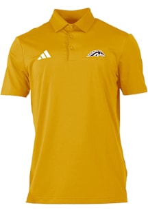 Mens Western Michigan Broncos Gold Adidas 0 Ultimate 365 Short Sleeve Polo Shirt