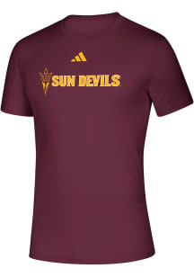 Adidas Arizona State Sun Devils Maroon Creator Dassler Short Sleeve T Shirt