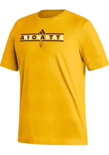 Adidas Arizona State Sun Devils Gold Fresh Short Sleeve T Shirt