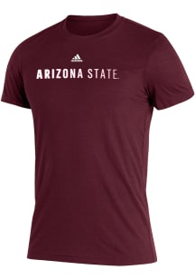 Adidas Arizona State Sun Devils Maroon Blend Arch Name Short Sleeve T Shirt