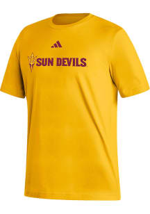 Adidas Arizona State Sun Devils Gold Fresh Dassler Short Sleeve T Shirt