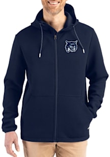 Cutter and Buck New Hampshire Wildcats Mens Navy Blue Vault Epic Comfort Full Zip Light Weight Jac..