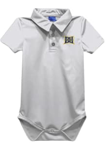 Baby Drexel Dragons White Vive La Fete Team Short Sleeve One Piece Polo