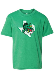 Rally Carroll High School Dragons Youth Green Primary Logo Distressed Short Sleeve T-Shirt