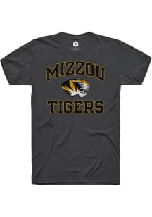 Rally Missouri Tigers Charcoal Number One Distressed Short Sleeve Fashion T Shirt