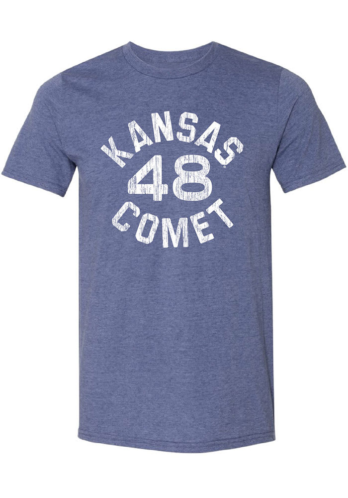 Gale Sayers Kansas Jayhawks Blue Kansas Comet 48 Short Sleeve Fashion Player T Shirt