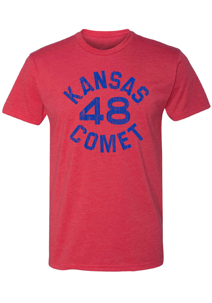 Gale Sayers Kansas Jayhawks Red Kansas Comet 48 Short Sleeve Fashion Player T Shirt