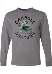 Rally Carroll High School Dragons Grey Football Long Sleeve T Shirt
