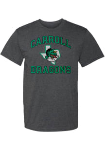 Rally Carroll High School Dragons Charcoal Number One Short Sleeve T Shirt