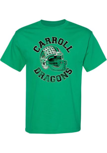 Rally Carroll High School Dragons Green Football Short Sleeve T Shirt
