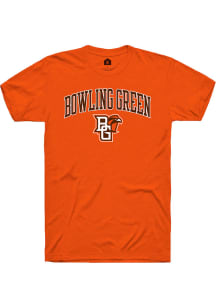 Rally Bowling Green Falcons Orange Arch Name Short Sleeve T Shirt
