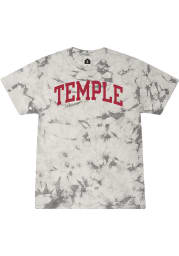 Rally Temple Owls Grey Colorblast Tie Dye Short Sleeve Fashion T Shirt
