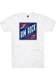 Rally Kansas Jayhawks White Rim Rock Short Sleeve T Shirt