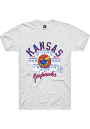 Rally Kansas Jayhawks White Jerseys Short Sleeve T Shirt