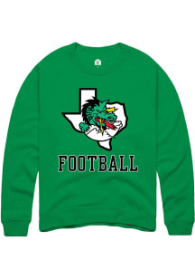 Rally Carroll High School Dragons Green Football Name Drop Long Sleeve T Shirt