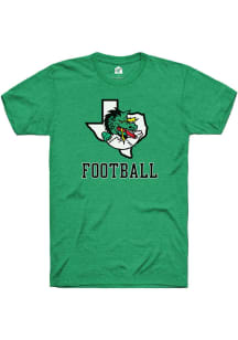 Rally Carroll High School Dragons Green Football Name Drop Short Sleeve T Shirt