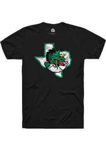 Rally Carroll High School Dragons Black Primary Logo Distressed Short Sleeve T Shirt
