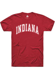 Rally Indiana Hoosiers Red Arched Short Sleeve T Shirt