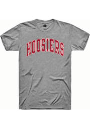 Rally Indiana Hoosiers Grey Arched Short Sleeve T Shirt