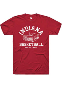 Indiana Hoosiers Red Rally Assembly Hall Short Sleeve T Shirt