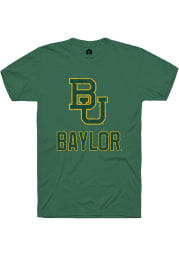 Rally Baylor Bears Green Dual Blend Name Drop Short Sleeve T Shirt