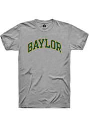 Rally Baylor Bears Charcoal Dual Blend Arch Name Short Sleeve T Shirt