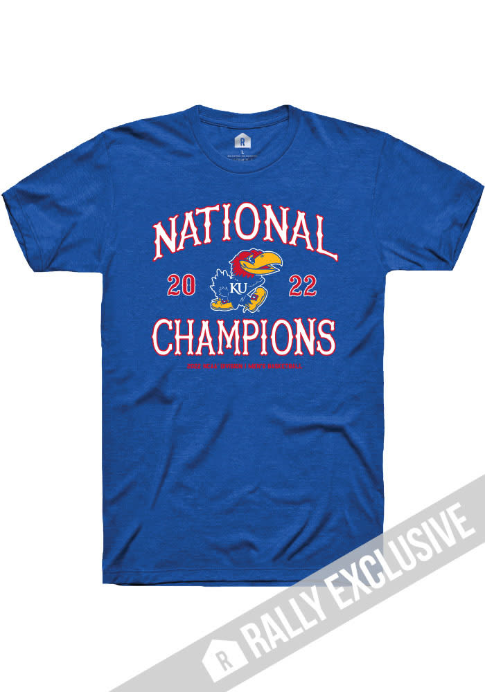 Rally Jayhawks 2022 National Champions Circus Font Short Sleeve Fashion T  Shirt