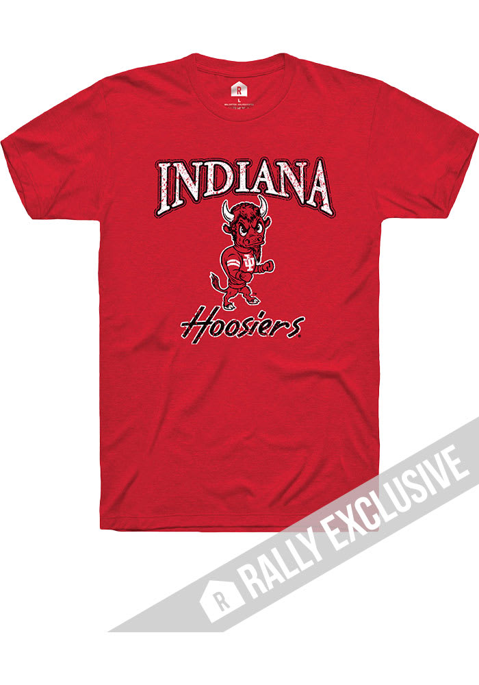 Rally Indiana Hoosiers Red Distressed Vault Short Sleeve T Shirt