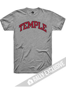 Rally Temple Owls Graphite Arch Name Short Sleeve T Shirt