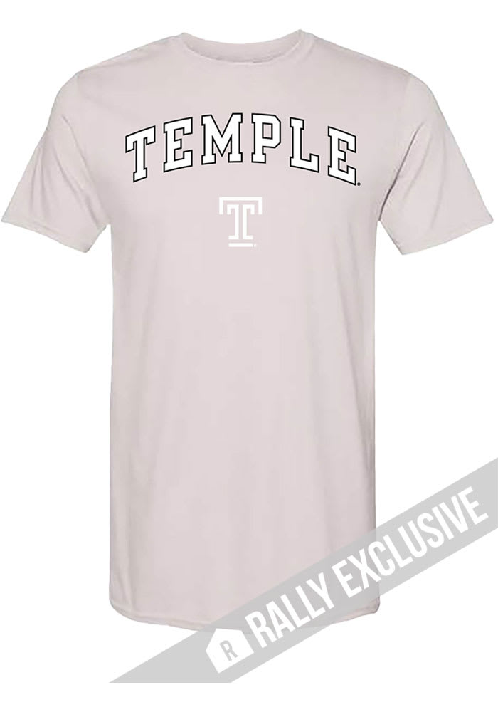 Rally Temple Owls Grey Arch Mascot Short Sleeve T Shirt