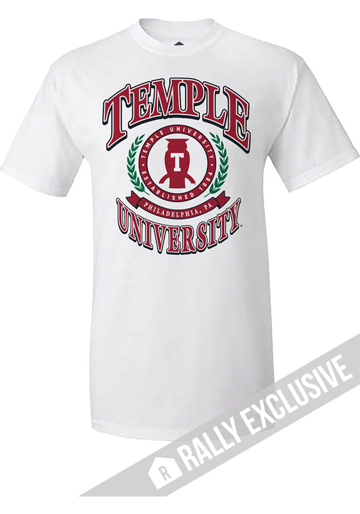 Rally Temple Owls White Seal Short Sleeve T Shirt