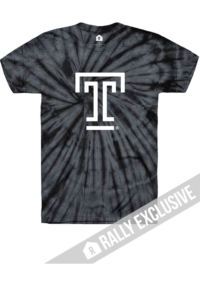 Rally Temple Owls Black Primary Logo Short Sleeve Fashion T Shirt