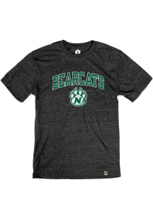 Rally Northwest Missouri State Bearcats Black Distressed Arch Mascot Short Sleeve Fashion T Shir..