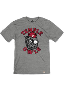 Rally Temple Owls Grey Vault Owl Short Sleeve Fashion T Shirt