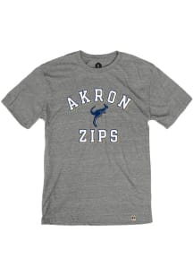 Rally Akron Zips Grey Number One Short Sleeve Fashion T Shirt