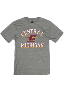 Rally Central Michigan Chippewas Grey Number One Short Sleeve Fashion T Shirt