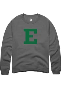 Rally Eastern Michigan Eagles Mens Charcoal Primary Logo Long Sleeve Crew Sweatshirt
