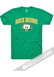 Rally Rock Bridge High School Green Arch Mascot Short Sleeve T Shirt